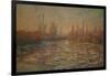 Ice Flows on the Seine, 1880-Claude Monet-Framed Giclee Print