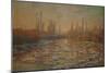 Ice Flows on the Seine, 1880-Claude Monet-Mounted Giclee Print