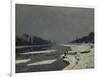 Ice Flows on the Seine at Bougival, Ca. 1870-Claude Monet-Framed Art Print