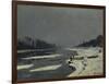 Ice Flows on the Seine at Bougival, Ca. 1870-Claude Monet-Framed Art Print