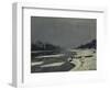 Ice Flows on the Seine at Bougival, Ca. 1870-Claude Monet-Framed Art Print