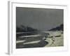 Ice Flows on the Seine at Bougival, Ca. 1870-Claude Monet-Framed Art Print