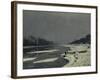 Ice Flows on the Seine at Bougival, Ca. 1870-Claude Monet-Framed Art Print