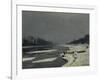 Ice Flows on the Seine at Bougival, Ca. 1870-Claude Monet-Framed Art Print