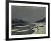 Ice Flows on the Seine at Bougival, Ca. 1870-Claude Monet-Framed Art Print