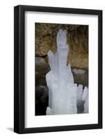 Ice Formation in Ledena Pecina Ice Cave Inside Obla Glava, Durmitor Np, Montenegro-Radisics-Framed Photographic Print