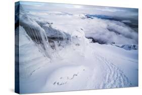 Ice Formations and Icicles on Cotopaxi Volcano, Cotopaxi National Park, Cotopaxi Province, Ecuador-Matthew Williams-Ellis-Stretched Canvas