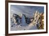 Ice Formations in Roque De Los Muchachos, Island La Palma, Canary Islands, Spain-Rainer Mirau-Framed Photographic Print