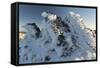 Ice Formations in Roque De Los Muchachos, Island La Palma, Canary Islands, Spain-Rainer Mirau-Framed Stretched Canvas