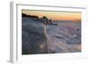 Ice Formations on Salt Water and Ice-Glazed Rocks Along Seashore of Long Island Sound-Lynn M^ Stone-Framed Photographic Print