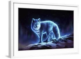Ice Fox-JoJoesArt-Framed Giclee Print