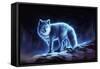 Ice Fox-JoJoesArt-Framed Stretched Canvas