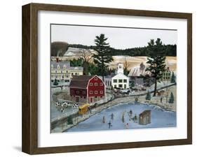 Ice Fun in Open Winter-Bob Fair-Framed Giclee Print