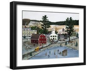 Ice Fun in Open Winter-Bob Fair-Framed Giclee Print