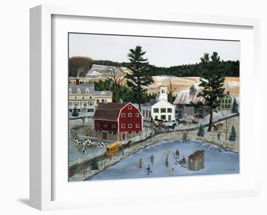 Ice Fun in Open Winter-Bob Fair-Framed Giclee Print