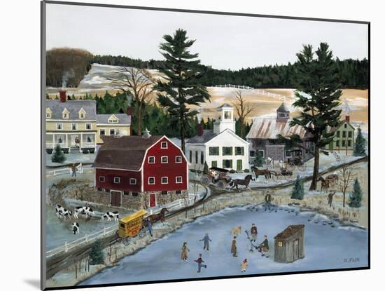 Ice Fun in Open Winter-Bob Fair-Mounted Giclee Print