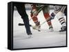 Ice Hockey East Rutherford, New Jersey, USA-null-Framed Stretched Canvas