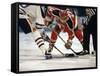 Ice Hockey East Rutherford, New Jersey, USA-null-Framed Stretched Canvas