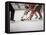 Ice Hockey East Rutherford, New Jersey, USA-null-Framed Stretched Canvas