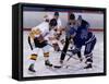 Ice Hockey Face Off, Torronto, Ontario, Canada-Paul Sutton-Framed Stretched Canvas