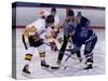 Ice Hockey Face Off, Torronto, Ontario, Canada-Paul Sutton-Stretched Canvas