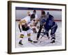 Ice Hockey Face Off, Torronto, Ontario, Canada-Paul Sutton-Framed Photographic Print