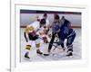 Ice Hockey Face Off, Torronto, Ontario, Canada-Paul Sutton-Framed Photographic Print