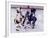 Ice Hockey Face Off, Torronto, Ontario, Canada-Paul Sutton-Framed Photographic Print