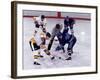 Ice Hockey Face Off, Torronto, Ontario, Canada-Paul Sutton-Framed Photographic Print