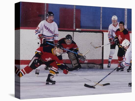 Ice Hockey Game Action-null-Stretched Canvas