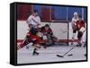 Ice Hockey Game Action-null-Framed Stretched Canvas