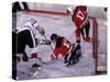 Ice Hockey Game Action-null-Stretched Canvas