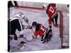 Ice Hockey Game Action-null-Stretched Canvas