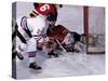 Ice Hockey Game Action-null-Stretched Canvas