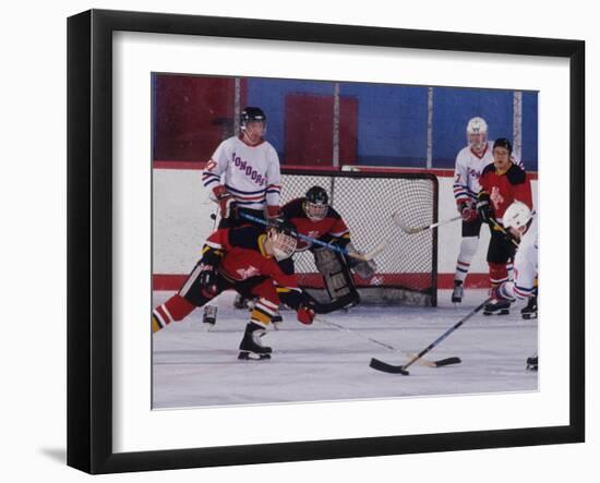 Ice Hockey Game Action-null-Framed Photographic Print