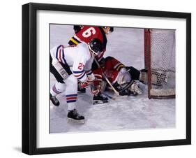 Ice Hockey Game Action-null-Framed Photographic Print