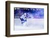 Ice Hockey Player in Action Kicking with Stick-dotshock-Framed Photographic Print