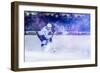 Ice Hockey Player in Action Kicking with Stick-dotshock-Framed Photographic Print