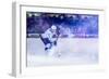 Ice Hockey Player in Action Kicking with Stick-dotshock-Framed Photographic Print