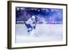 Ice Hockey Player in Action Kicking with Stick-dotshock-Framed Photographic Print