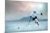 Ice Hockey Player on the Ice, Outdoor.-Andrey Yurlov-Mounted Photographic Print