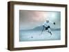 Ice Hockey Player on the Ice, Outdoor.-Andrey Yurlov-Framed Photographic Print