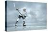 Ice Hockey Player on the Ice-yuran-78-Stretched Canvas