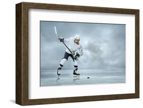 Ice Hockey Player on the Ice-yuran-78-Framed Photographic Print