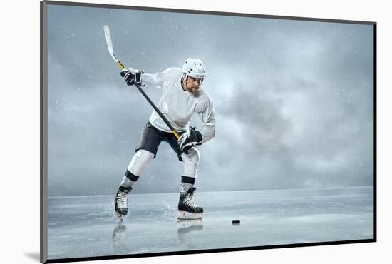 Ice Hockey Player on the Ice-yuran-78-Mounted Photographic Print