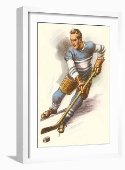 Ice Hockey Player-null-Framed Art Print