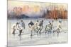 Ice Hockey, Sun Valley, Idaho-null-Mounted Premium Giclee Print