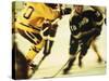 Ice Hockey Team Playing-null-Stretched Canvas