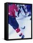 Ice Hockey Team Playing-null-Framed Stretched Canvas