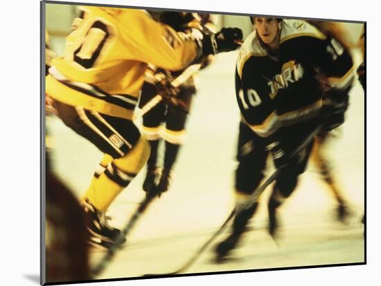 Ice Hockey Team Playing-null-Mounted Photographic Print